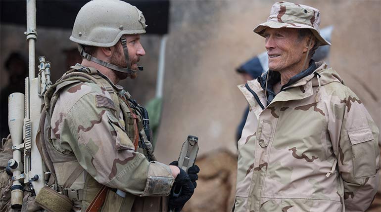Clint Eastwood při natáčení filmu Americký sniper / American Sniper