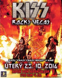 Český plakát filmu Kiss / Kiss Rock Vegas