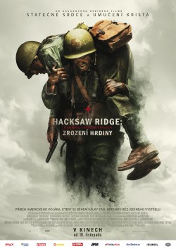 Český plakát filmu Hacksaw Ridge: Zrození hrdiny / Hacksaw Ridge