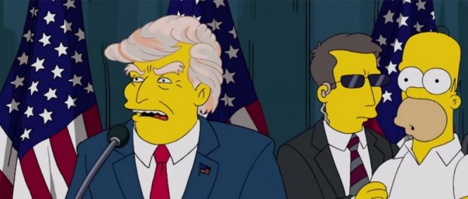 Trumpovo prezidentství předpověděli Simpsonovi