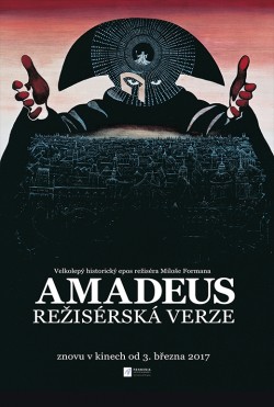 Český plakát filmu Amadeus / Amadeus