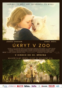 Český plakát filmu Úkryt v zoo / The Zookeeper’s Wife