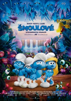 Český plakát filmu Šmoulové: Zapomenutá vesnice / Smurfs: The Lost Village
