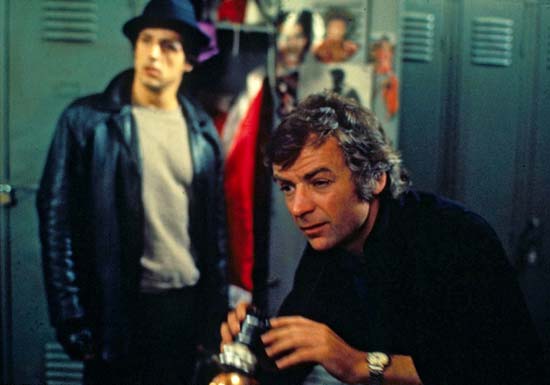 John G. Avildsen, Sylvester Stallone při natáčení filmu Rocky / Rocky
