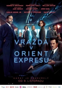 Český plakát filmu Vražda v Orient expresu / Murder on the Orient Express