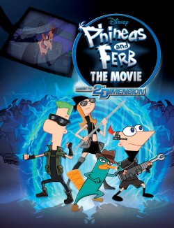 Plakát filmu Phineas a Ferb v paralelním vesmíru / Phineas and Ferb the Movie: Across the 2nd Dimension