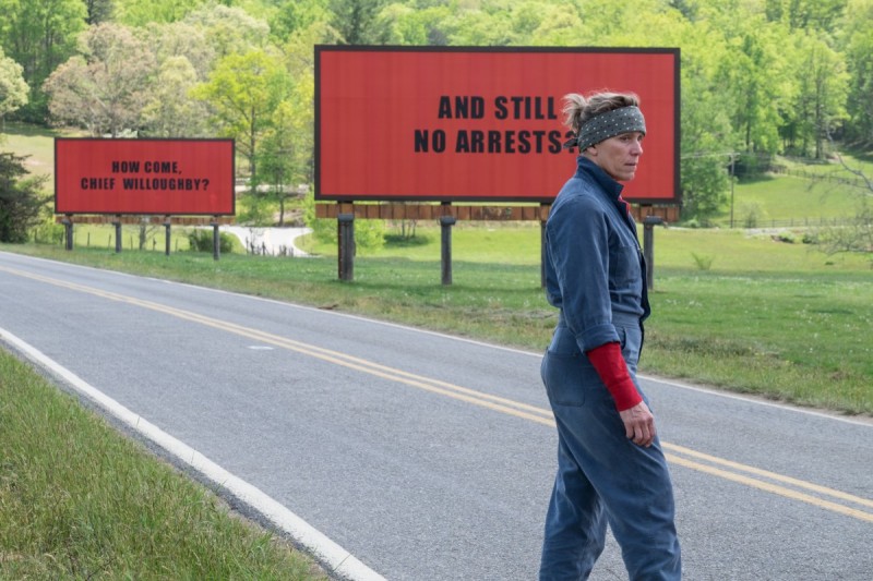 Frances McDormand ve filmu Tři billboardy kousek za Ebbingem / Three Billboards Outside Ebbing, Missouri