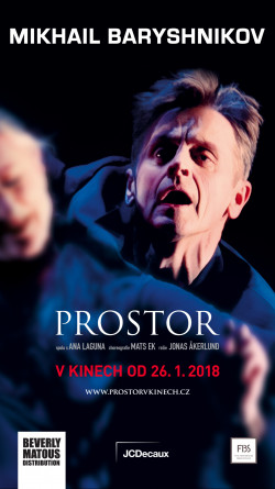 Český plakát filmu Michail Baryšnikov: Prostor / Place