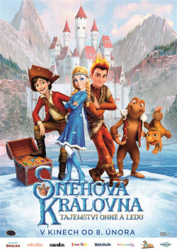 Český plakát filmu Sněhová královna: Tajemství ohně a ledu / Sněžnaja koroleva 3: Ogoň i Ljod