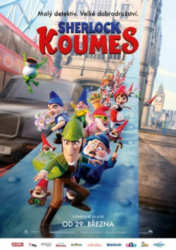 Český plakát filmu Sherlock Koumes / Sherlock Gnomes