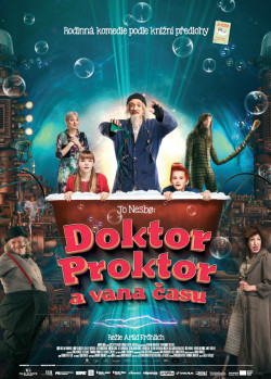 Český plakát filmu Jo Nesbø: Doktor Proktor a vana času / Doktor Proktors tidsbadekar