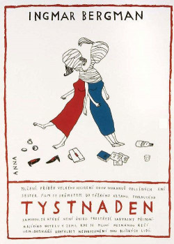 Český plakát filmu Mlčení / Tystnaden