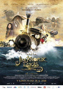 Český plakát filmu Jim Knoflík, Lukáš a lokomotiva Ema / Jim Knopf und Lukas der Lokomotivführer