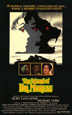 Plakát filmu Ostrov doktora Moreaua / The Island of Dr. Moreau