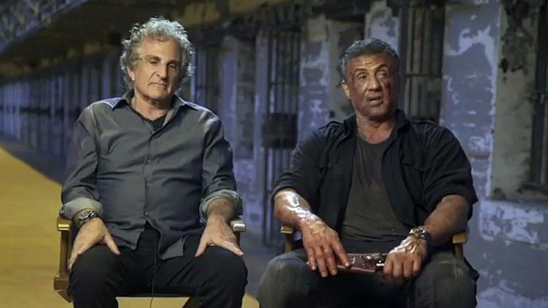 Sylvester Stallone, John Herzfeld při natáčení filmu  / Escape Plan: The Extractors
