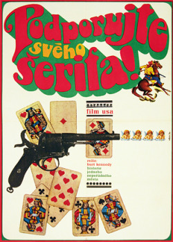 Český plakát filmu Podporujte svého šerifa! / Support Your Local Sheriff!