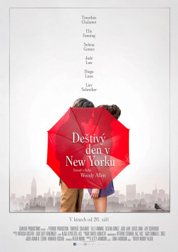 Český plakát filmu Deštivý den v New Yorku / A Rainy Day in New York
