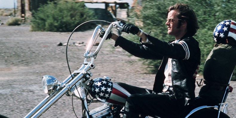 Peter Fonda ve filmu Bezstarostná jízda / Easy Rider