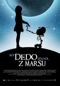 Český plakát filmu Moj dedo spadol z Marsu / Moj dida je pao s Marsa