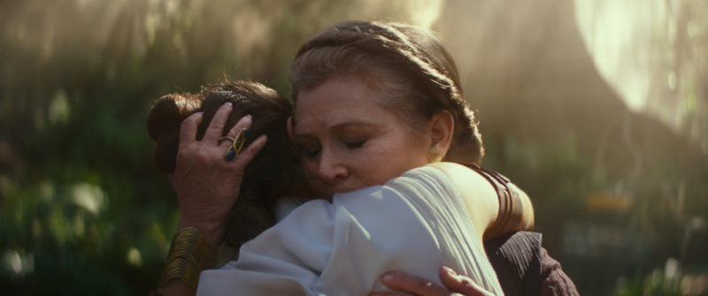 Carrie Fisher, Daisy Ridley ve filmu Star Wars: Vzestup Skywalkera / Star Wars: Vzestup Skywalkera