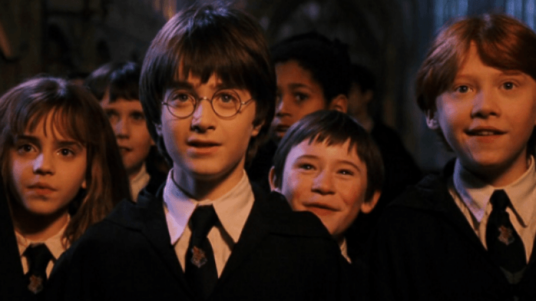 Daniel Radcliffe, Rupert Grint, Emma Watson ve filmu Harry Potter a Kámen mudrců / Harry Potter and the Sorcerer's Stone