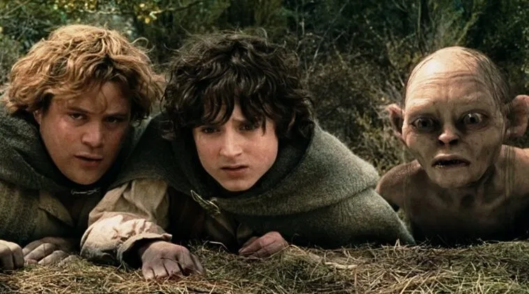 Sean Astin, Andy Serkis, Elijah Wood ve filmu Pán prstenů: Dvě věže / The Lord of the Rings: The Two Towers