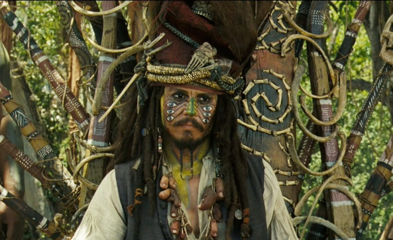 Johnny Depp ve filmu Piráti z Karibiku: Truhla mrtvého muže / Pirates of the Caribbean: Dead Man's Chest