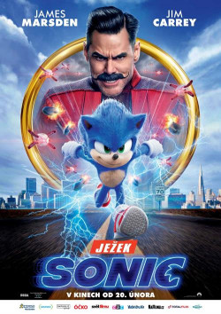 Český plakát filmu Ježek Sonic / Sonic the Hedgehog