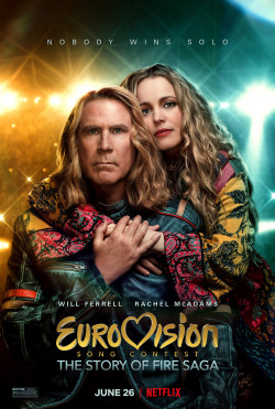 Plakát filmu Eurosong:  Příběh skupiny Fire Saga / Eurovision Song Contest: The Story of Fire Saga