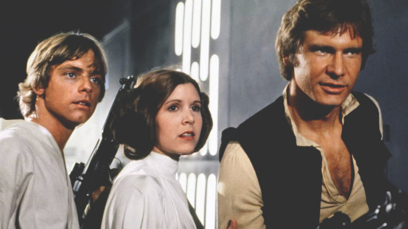 Mark Hamill, Harrison Ford, Carrie Fisher ve filmu Star Wars: Epizoda IV - Nová naděje / Star Wars