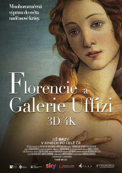 Český plakát filmu Florencie a galerie Uffizi / Firenze e gli Uffizi 3D/4K