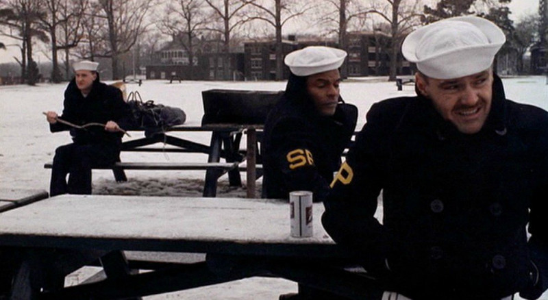 Jack Nicholson, Otis Young, Randy Quaid ve filmu Poslední eskorta / The Last Detail