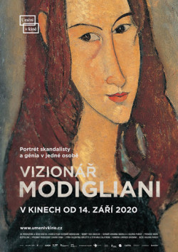 Český plakát filmu Vizionář Modigliani / Maledetto Modigliani