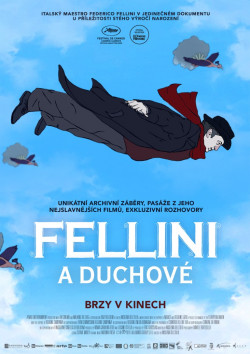 Český plakát filmu Fellini a duchové / Fellini degli spiriti