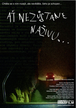 Český plakát filmu Ať nezůstane naživu / Tako da ne ostane ziva