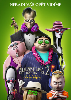 Český plakát filmu Addamsova rodina 2 / The Addams Family 2