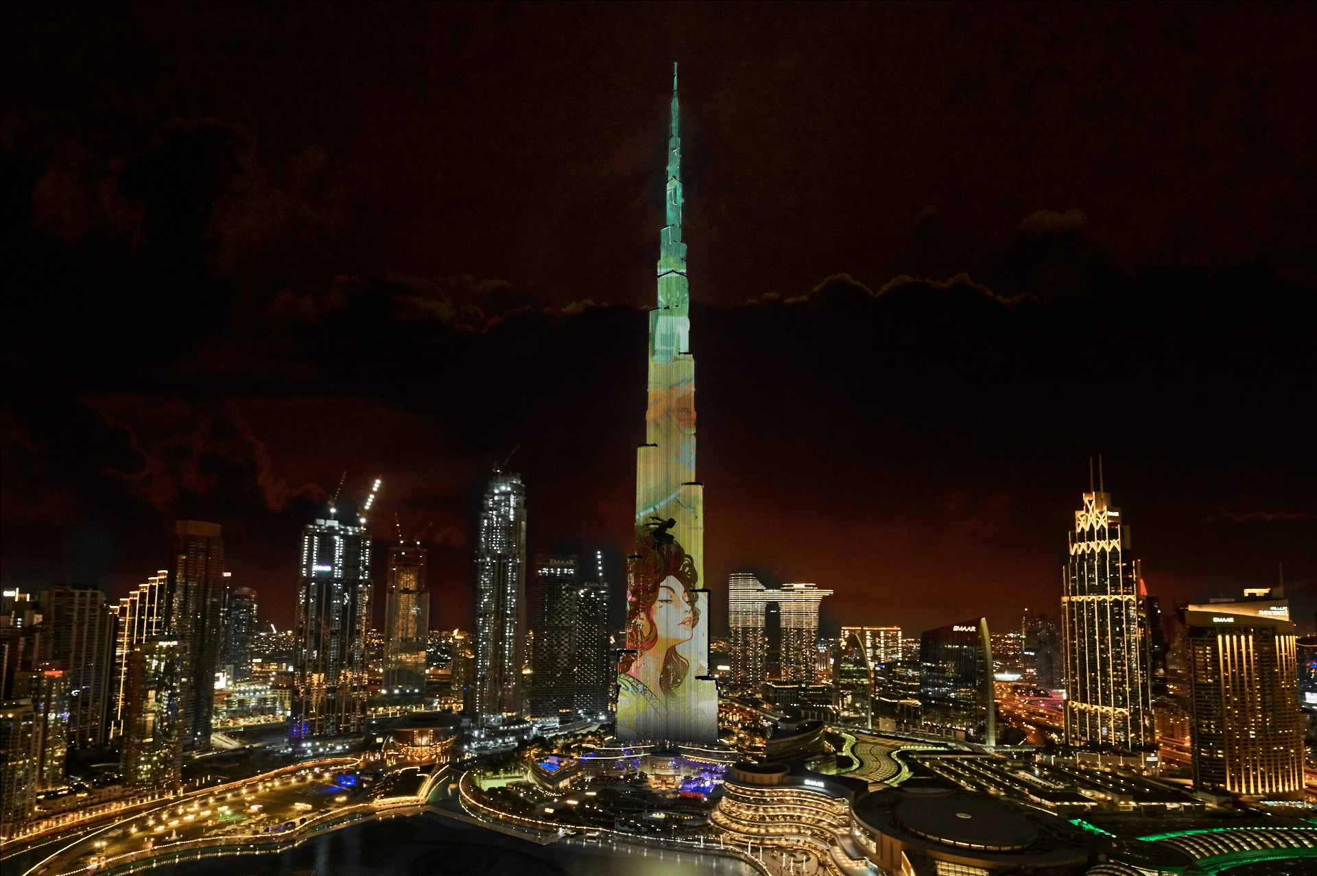 Seriál Arcane na budově Burj Khalifa