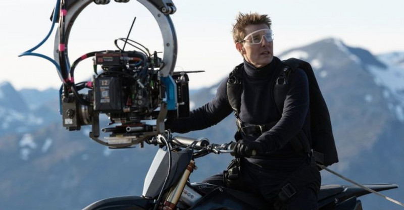 Tom Cruise při natáčení filmu  / Mission: Impossible 7