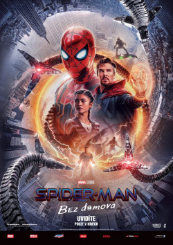 Český plakát filmu Spider-Man: Bez domova / Spider-Man: No Way Home