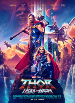 Český plakát filmu Thor: Láska jako hrom / Thor: Love and Thunder