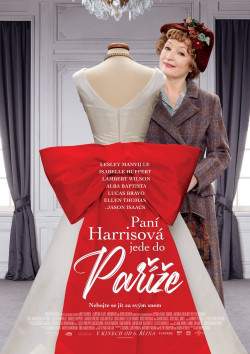 Český plakát filmu Paní Harrisová jede do Paříže / Mrs Harris Goes to Paris