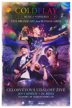 Český plakát filmu Coldplay Music of the Spheres Live Broadcast from Buenos Aires / Coldplay Music of the Spheres Live Broadcast from Buenos Aires