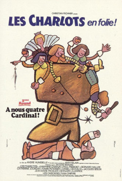 Plakát filmu Čtyři sluhové a kardinál / Les Charlots en folie: Á nous quatre Cardinal!
