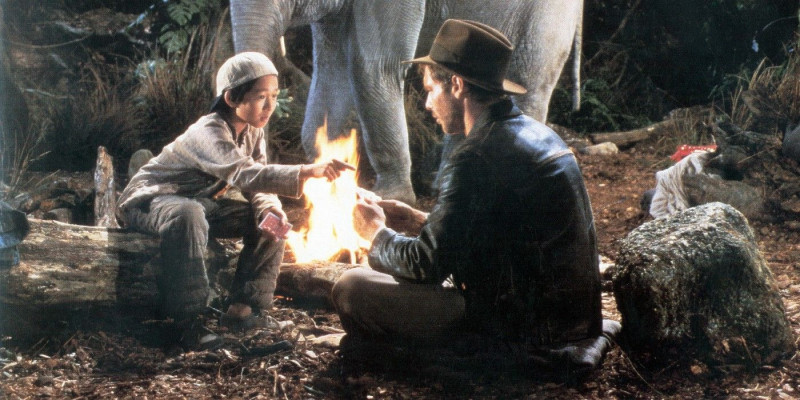 Harrison Ford, Ke Huy Quan ve filmu Indiana Jones a chrám zkázy / Indiana Jones and the Temple of Doom