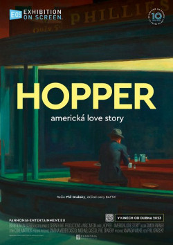 Český plakát filmu EOS: Hopper - americká love story / Exhibition on Screen: Hopper - An American Love Story