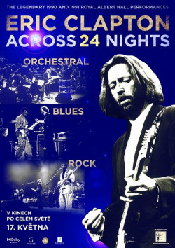 Český plakát filmu Eric Clapton: Across 24 Nights / Eric Clapton: Across 24 Nights