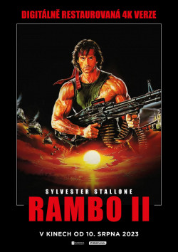 Český plakát filmu Rambo II / Rambo: First Blood Part II