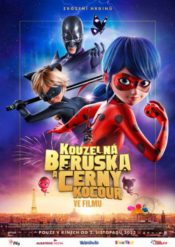 Český plakát filmu Kouzelná Beruška a Černý kocour ve filmu / Miraculous - le film