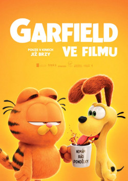 Český plakát filmu Garfield ve filmu / The Garfield Movie