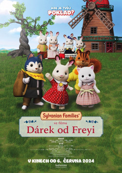 Český plakát filmu Sylvanian Families ve filmu: Dárek od Freyi / Gekijouban Sylvanian Families: Freya kara no Okurimono